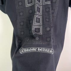 Chrome Hearts Black/Silver Vintage Square Cross Cemetery Pocket T-Shirt Size M