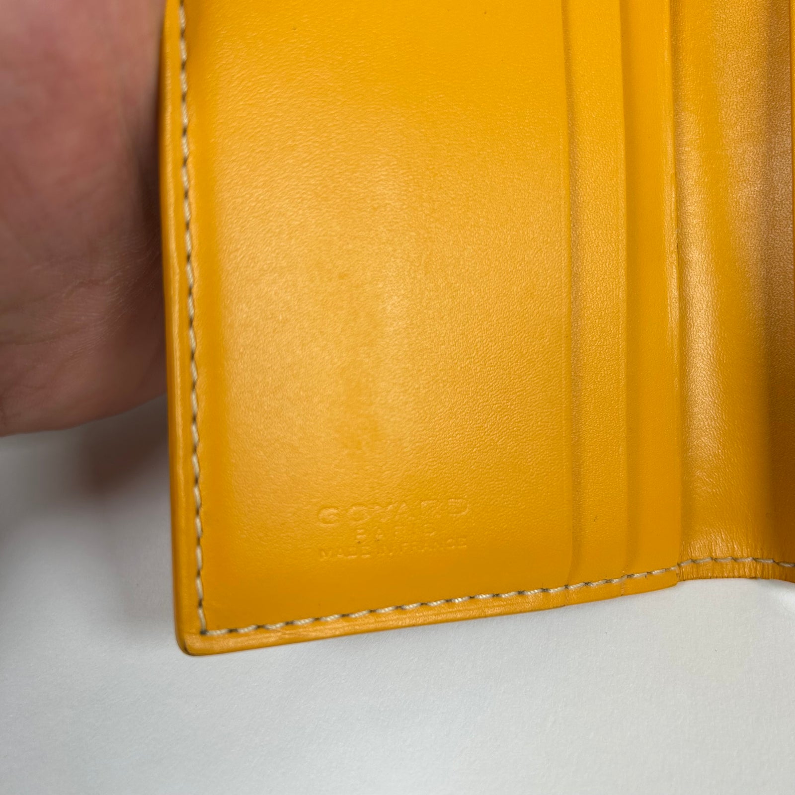 Goyard Yellow Saint Marc Wallet