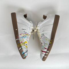 Maison Margiela White Paint Splatter Gats Size 42