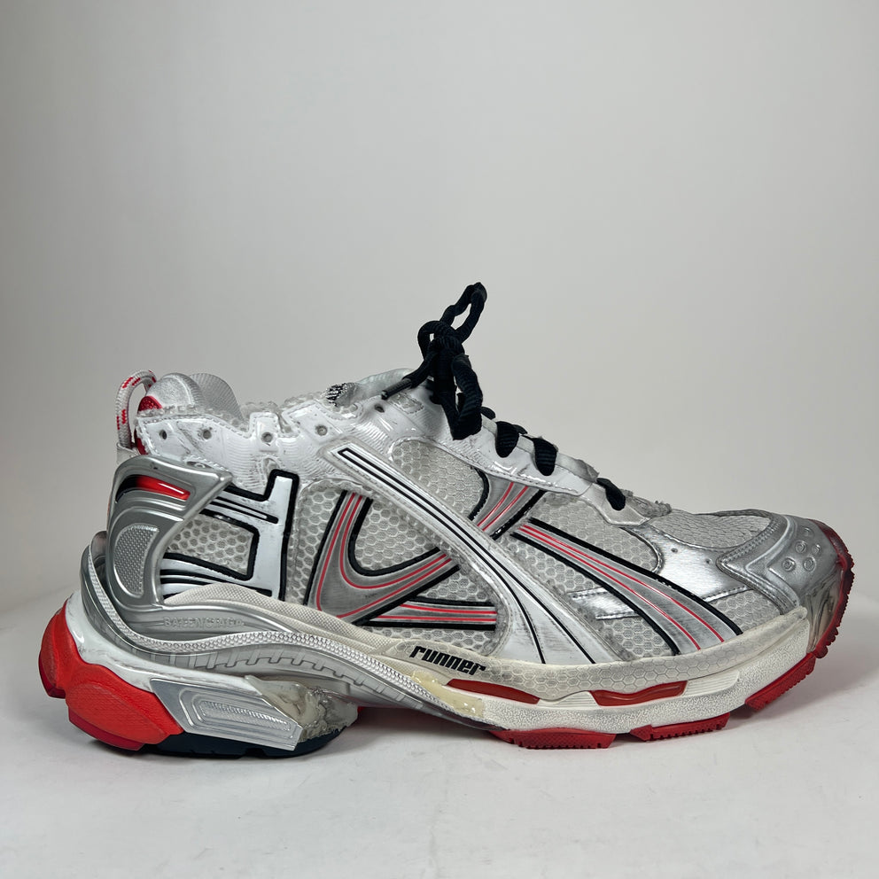 Balenciaga White/Red/Black Runners Size 46
