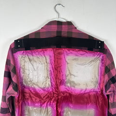 Rick Owens Hot Pink / Fuchsia Plaid Flannel Size 48