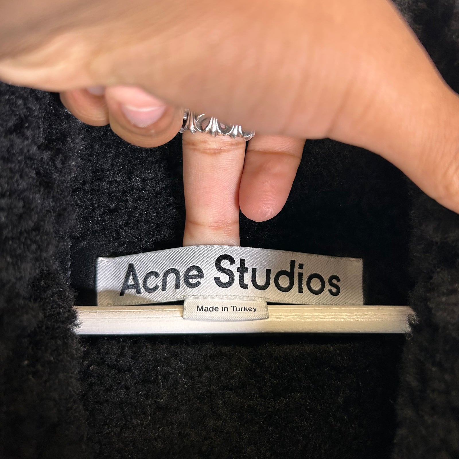 Acne Studios Ian Shearling Leather Jacket
