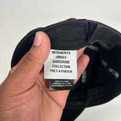 Vetements Black Anarchy Cap