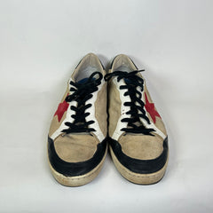 Golden Goose Beige/Black Suede Ball Star Sneaker Size 44