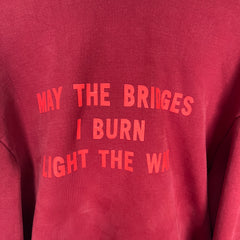 Vetements 'May The Bridges Burn' Hoodie Size S