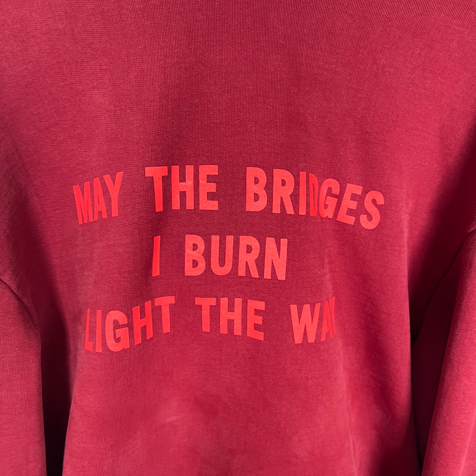 Vetements 'May The Bridges Burn' Hoodie Size S