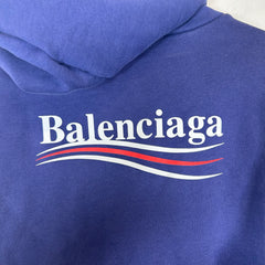 Balenciaga Blue Campaign Hoodie Size M
