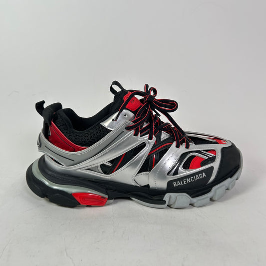 Balenciaga Black/Silver Track Low-Top Sneakers