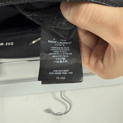 Saint Laurent Jeans Black Distressed D02 Size 27