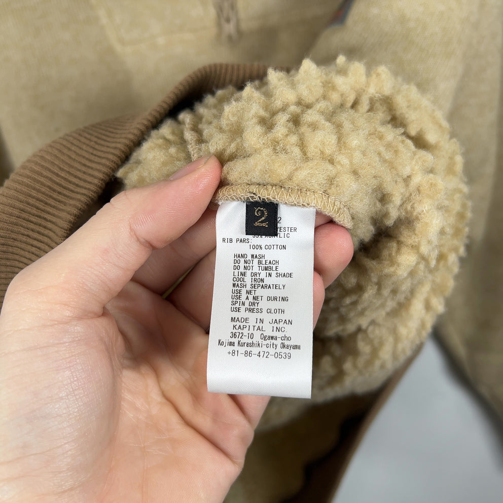Kapital 'Alpine' Fleece Polo Jacket