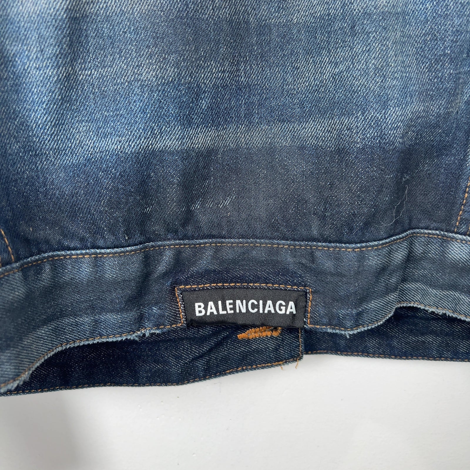 Balenciaga 'Dirty Swing' Denim Jacket