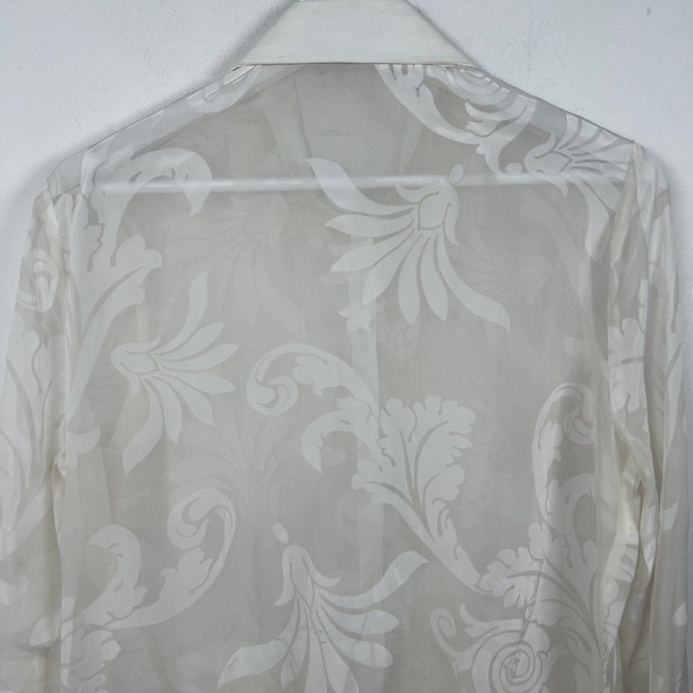 Versace Silk Floral Button-Up Shirt