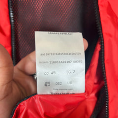 Moncler Red Pakito Hooded Vest Size 2