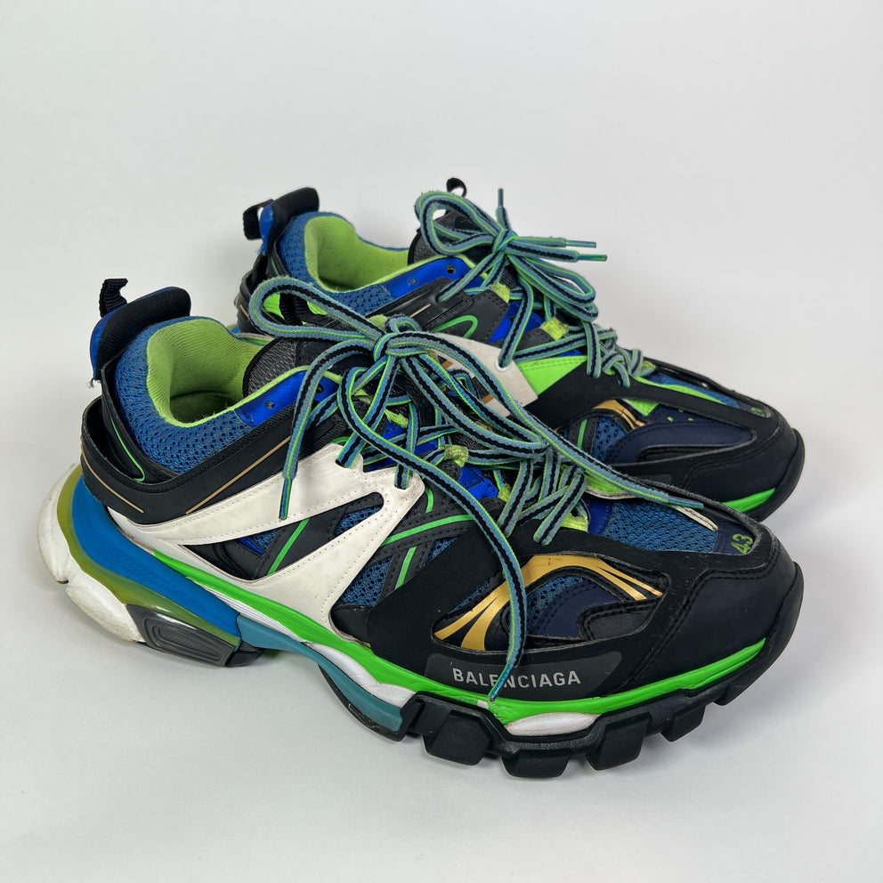 Balenciaga Black/Blue Track Sneaker