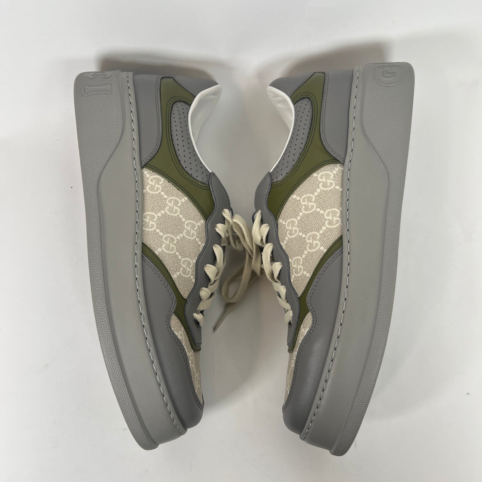 Gucci Grey/Green GG Chunky Sneaker Size GG 10