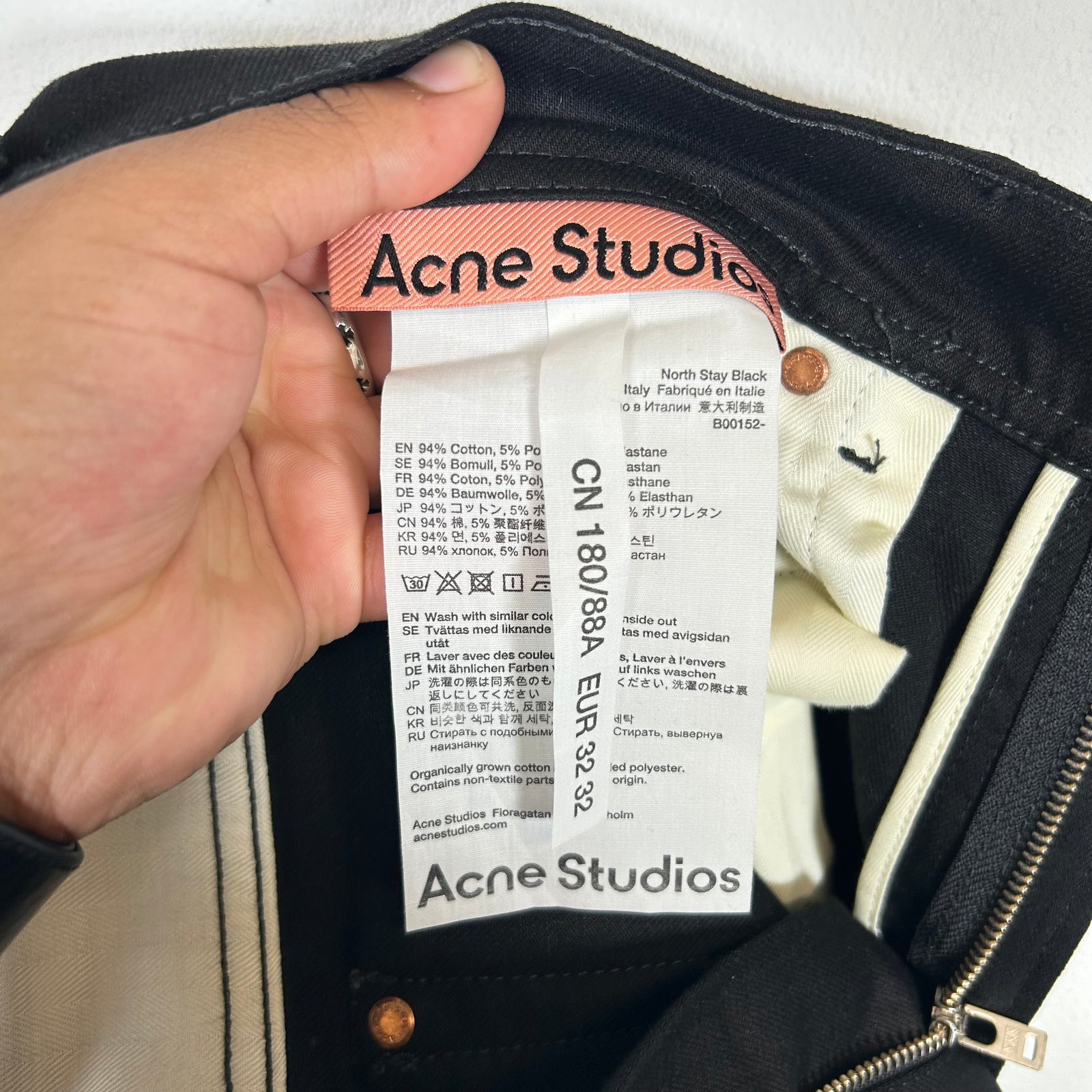 Acne Black Denim Jeans Size 32