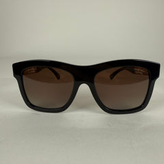 Chanel Black/Gold Tweed Polarized Sunglasses