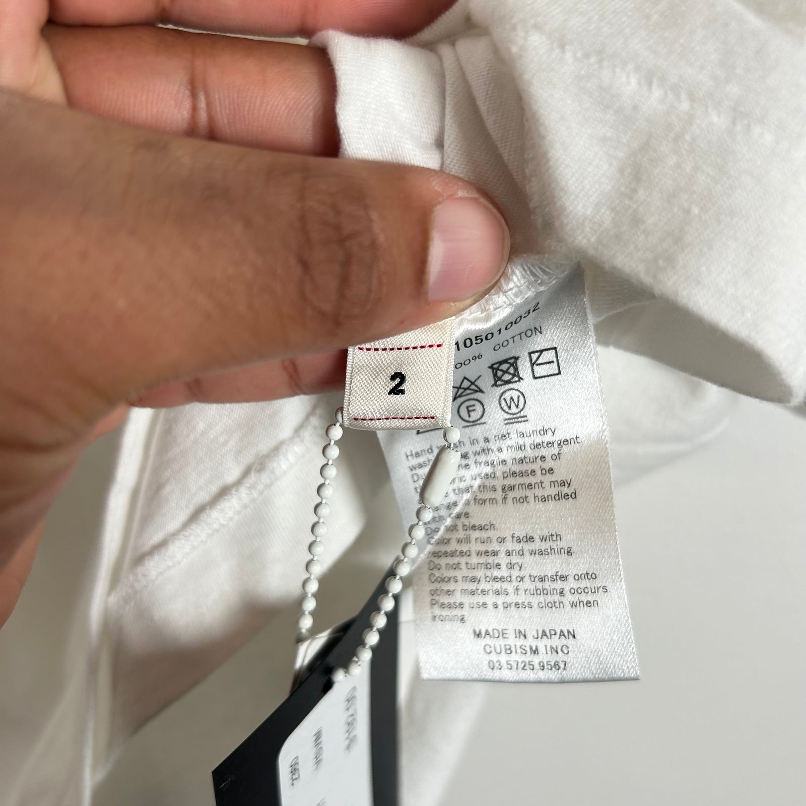 Visvim White Peerless Tee Size 2