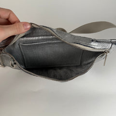 Rick Owens Waxed Metallic Belt Bag