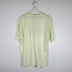 Stone Island Lime Green Embroidered Logo Tee Size L