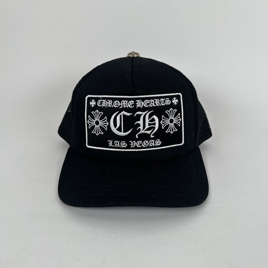Chrome Hearts 'Las Vegas' Black Trucker Hat