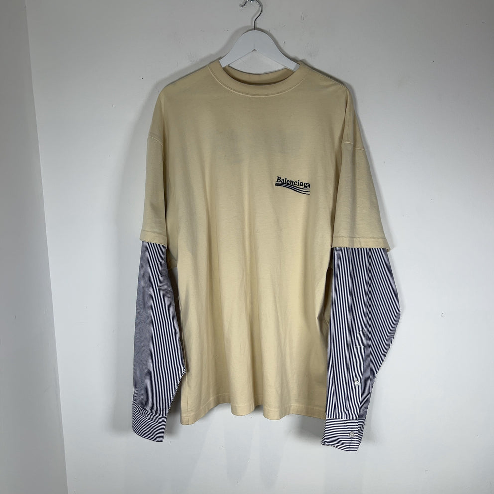 Balenciaga Embroidered 'Campaign' Hybrid Shirt