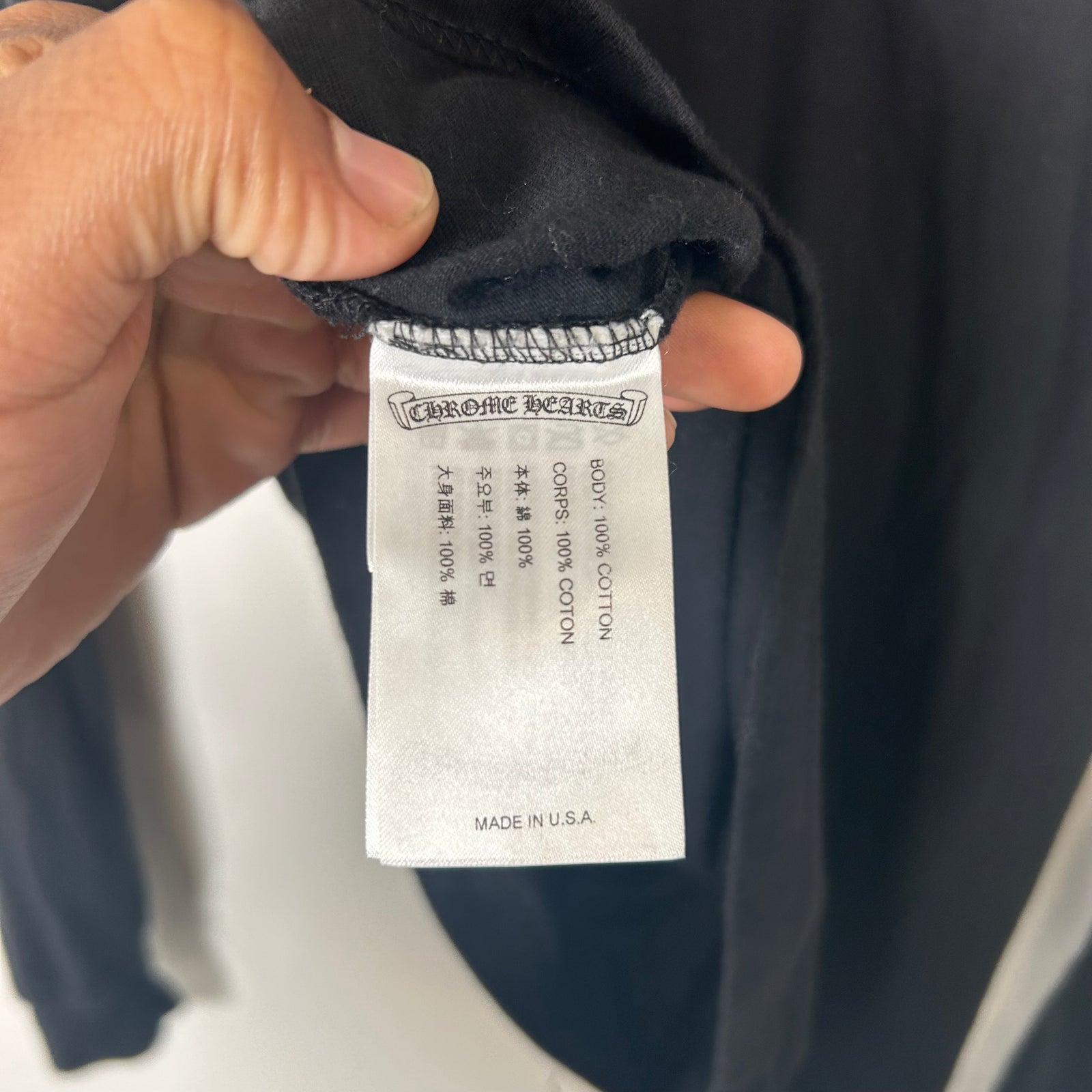 Chrome Hearts Rainbow Cross Longsleeve Size S