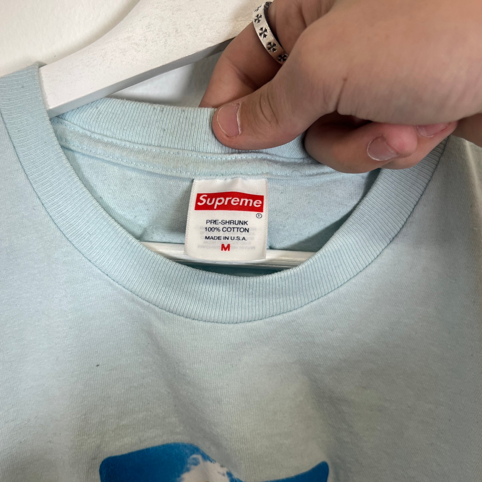 Supreme Kurt Cobain Baby Blue T-Shirt Size M