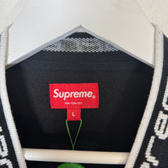 Supreme Black Logo Longsleeve Jersey Size L
