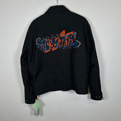 Off-White Black Graffiti Logo Buttoned Jacket Sz S