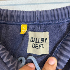 Gallery Dept Navy Paint Splatter Flared Sweatpants Size L