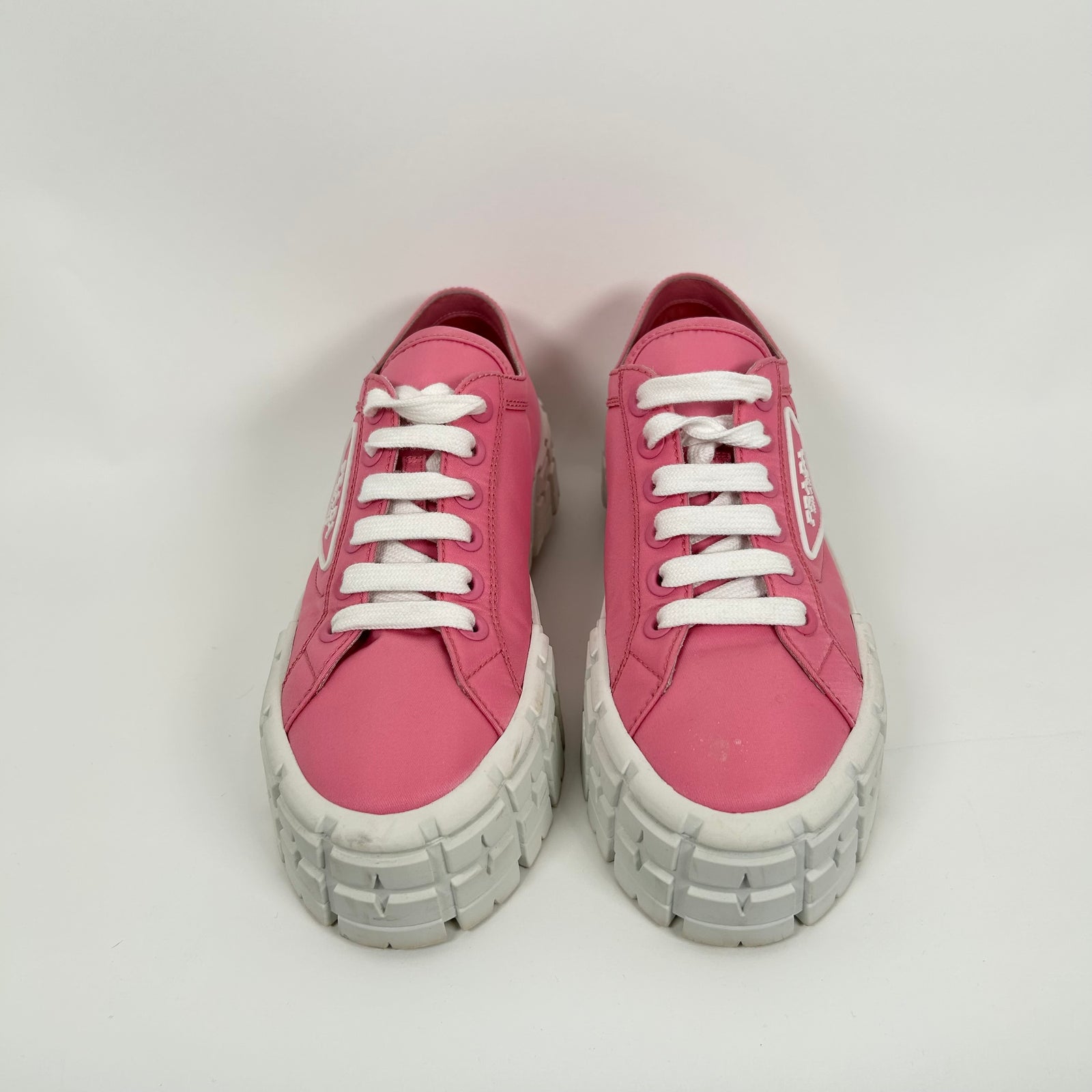Prada Lug-Sole Platform Sneaker Size 38.5