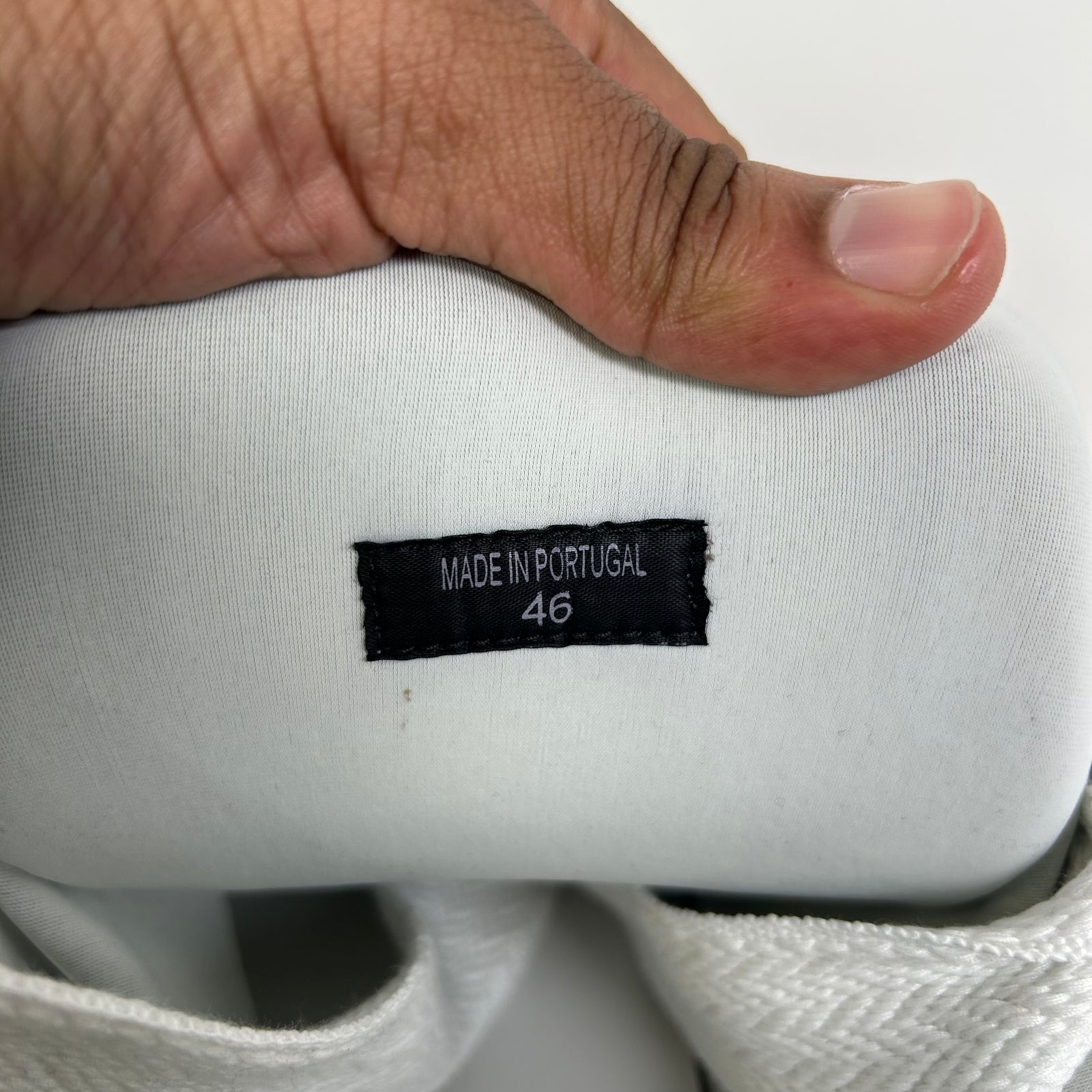 Lanvin Triple White XL Curb Sneaker Size 46