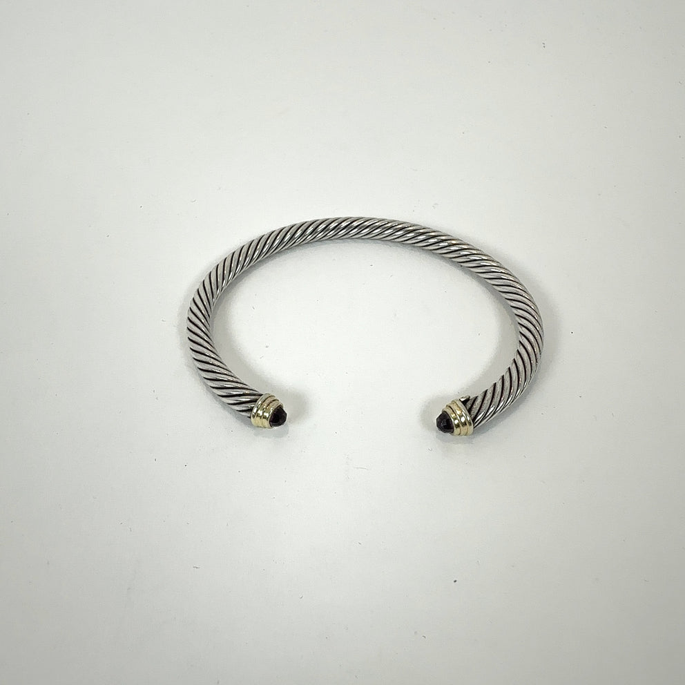 David Yurman .925 Silver Cable Classic Gemstone Cuff
