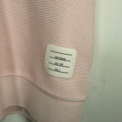 Thom Browne Pink Ribbed Polo Shirt Size 2