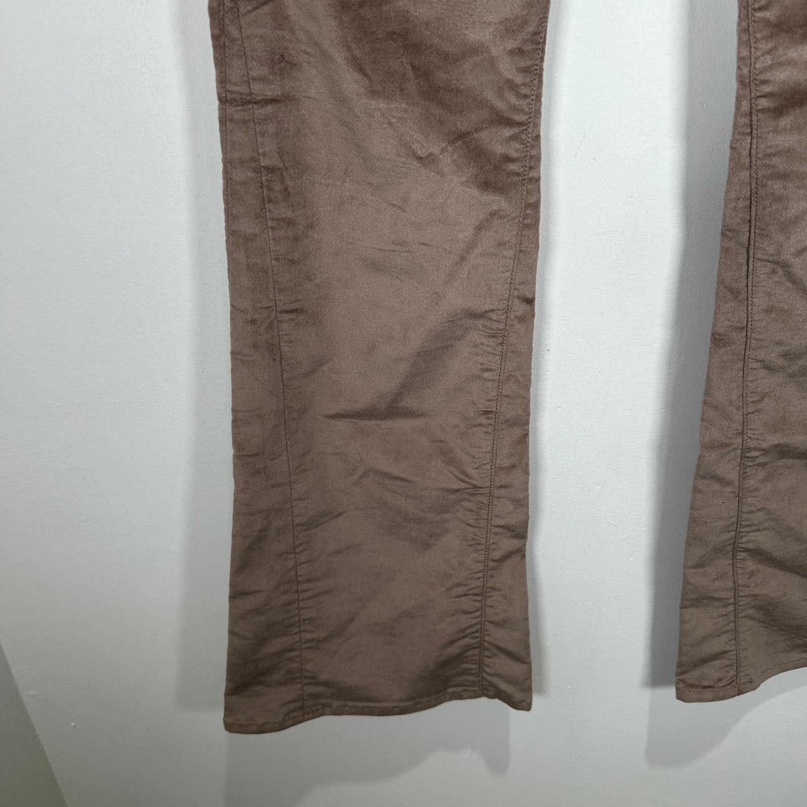 Amiri Velour Flare Brown Pants Size 28