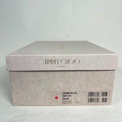 Jimmy Choo Black 85 Avenue Leather Sandal Size 38.5