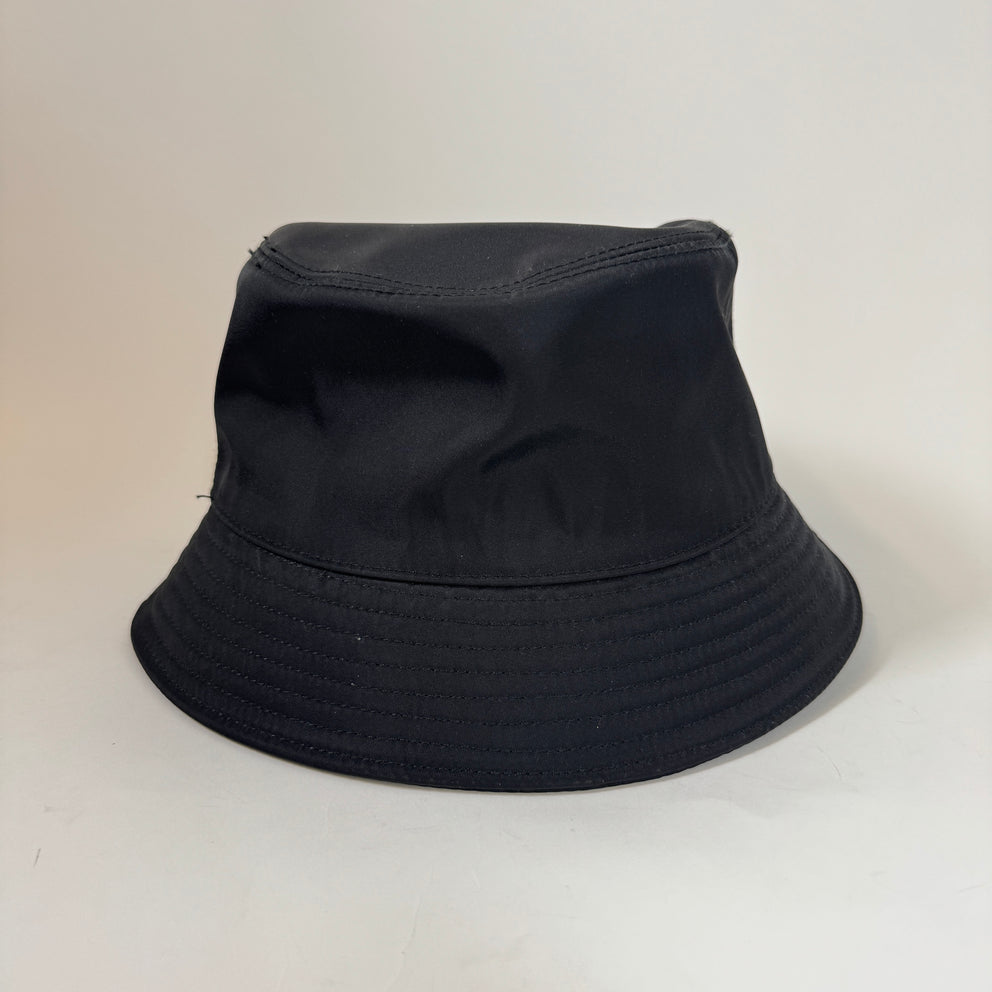 Prada Black ReNylon Bucket Hat Size M