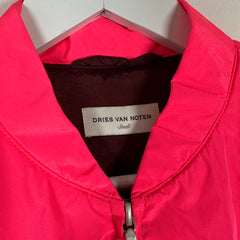 Dries Van Noten Neon Pink Cropped Windbreaker Size S