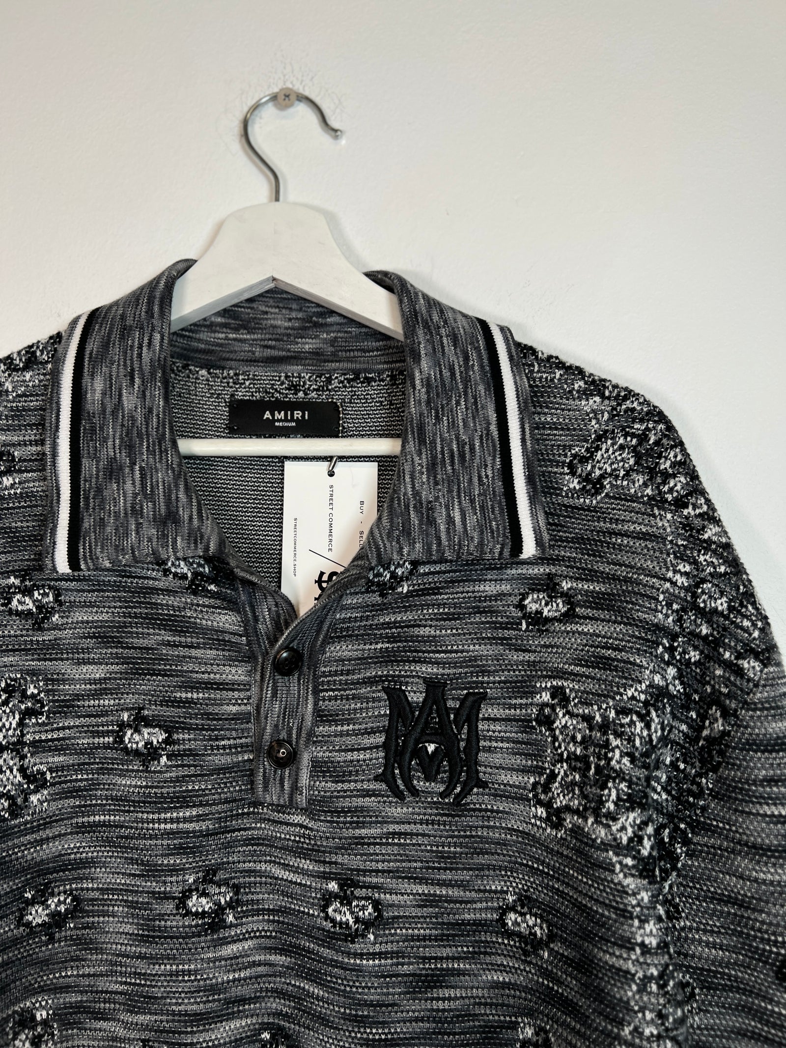 Amiri Knit AM Polo SIze M