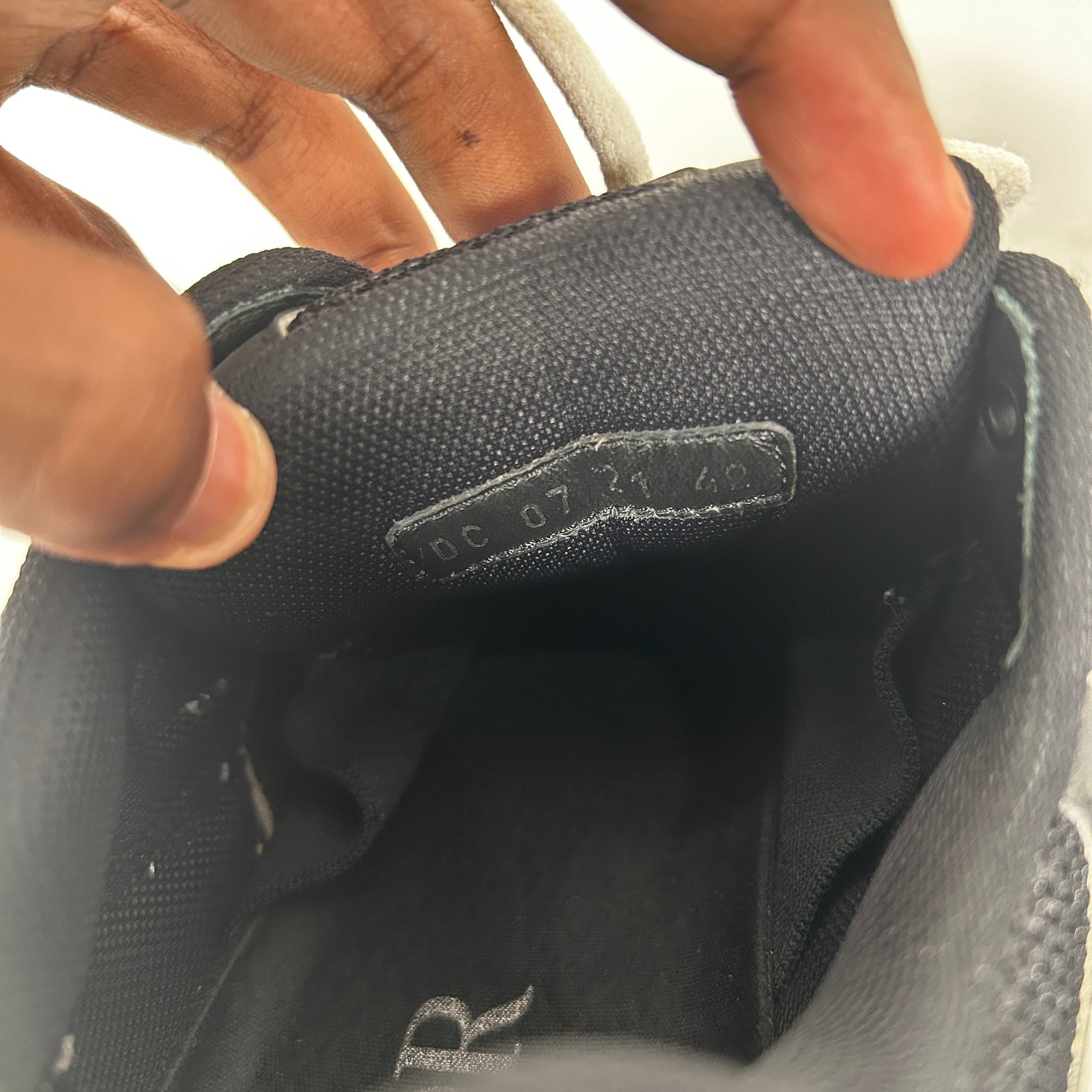 Dior B30 Black/Silver Low-Top Sneaker Size 42