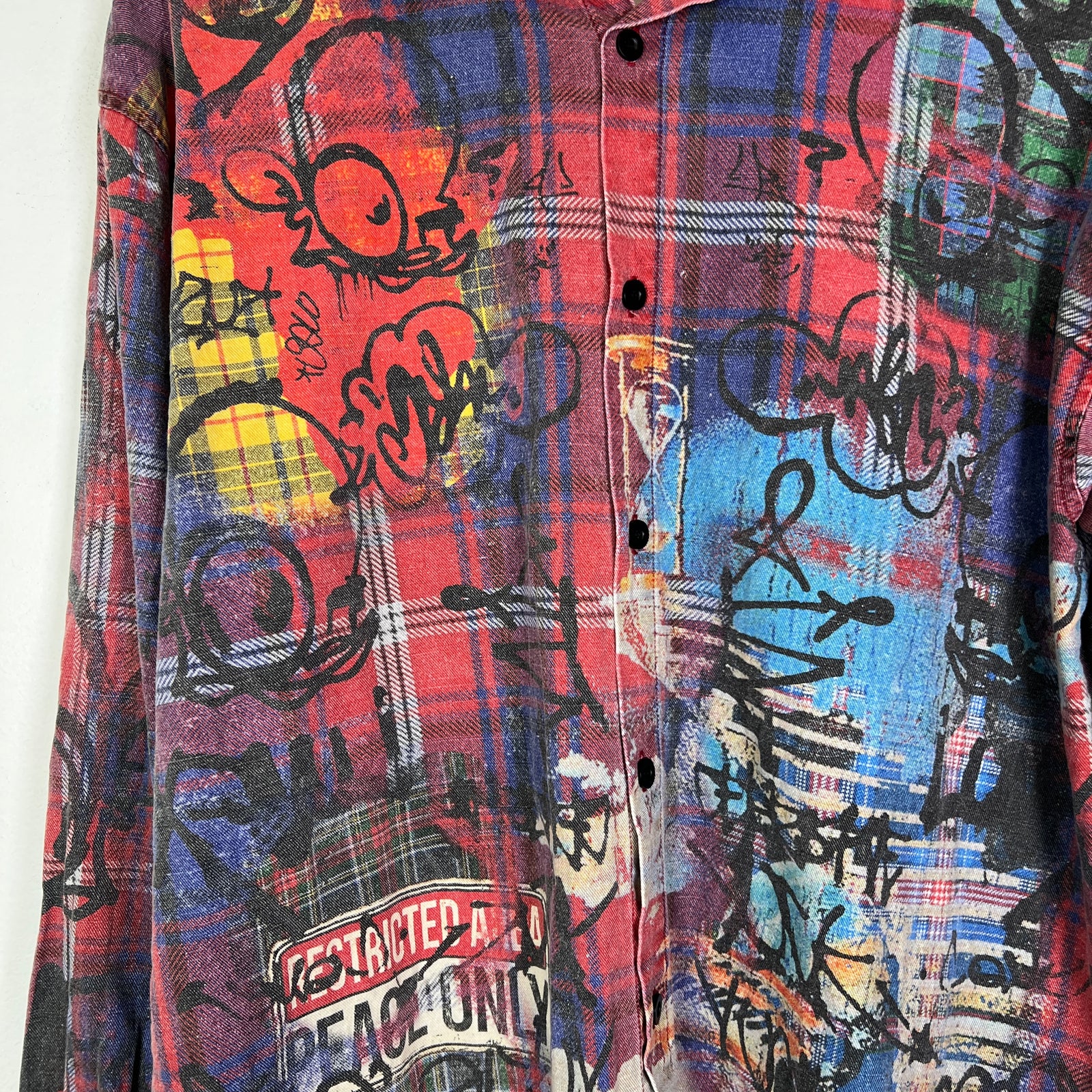 Vale Forever Graffiti Flannel Shirt