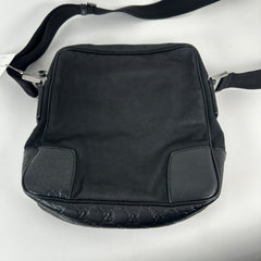 Gucci Black Leather Embossed Cross Body