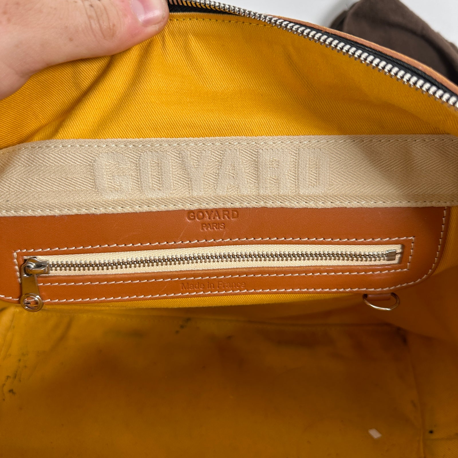 Goyard Black & Tan Goyardine Boeing 30