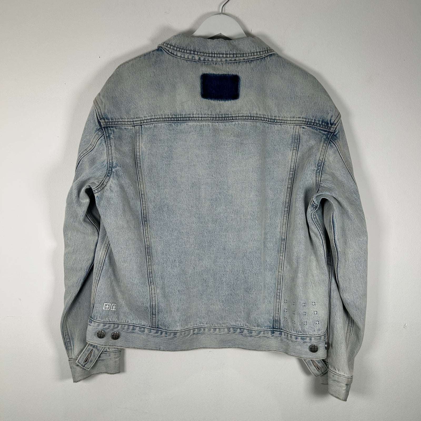 Ksubi Blue Rhinestone Denim Jacket Size S