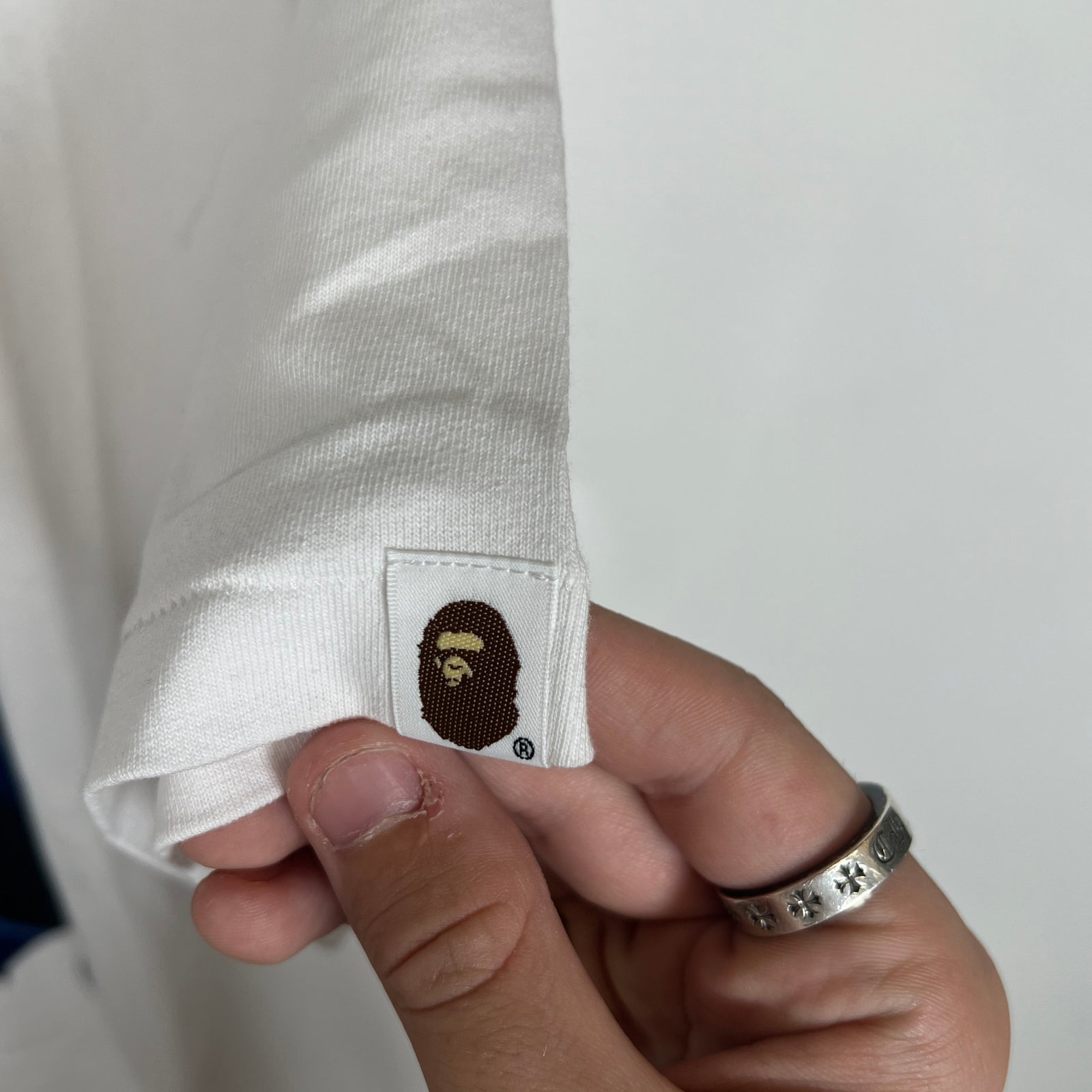 Bape White/Blue Camo Ape Head Tee Size XL