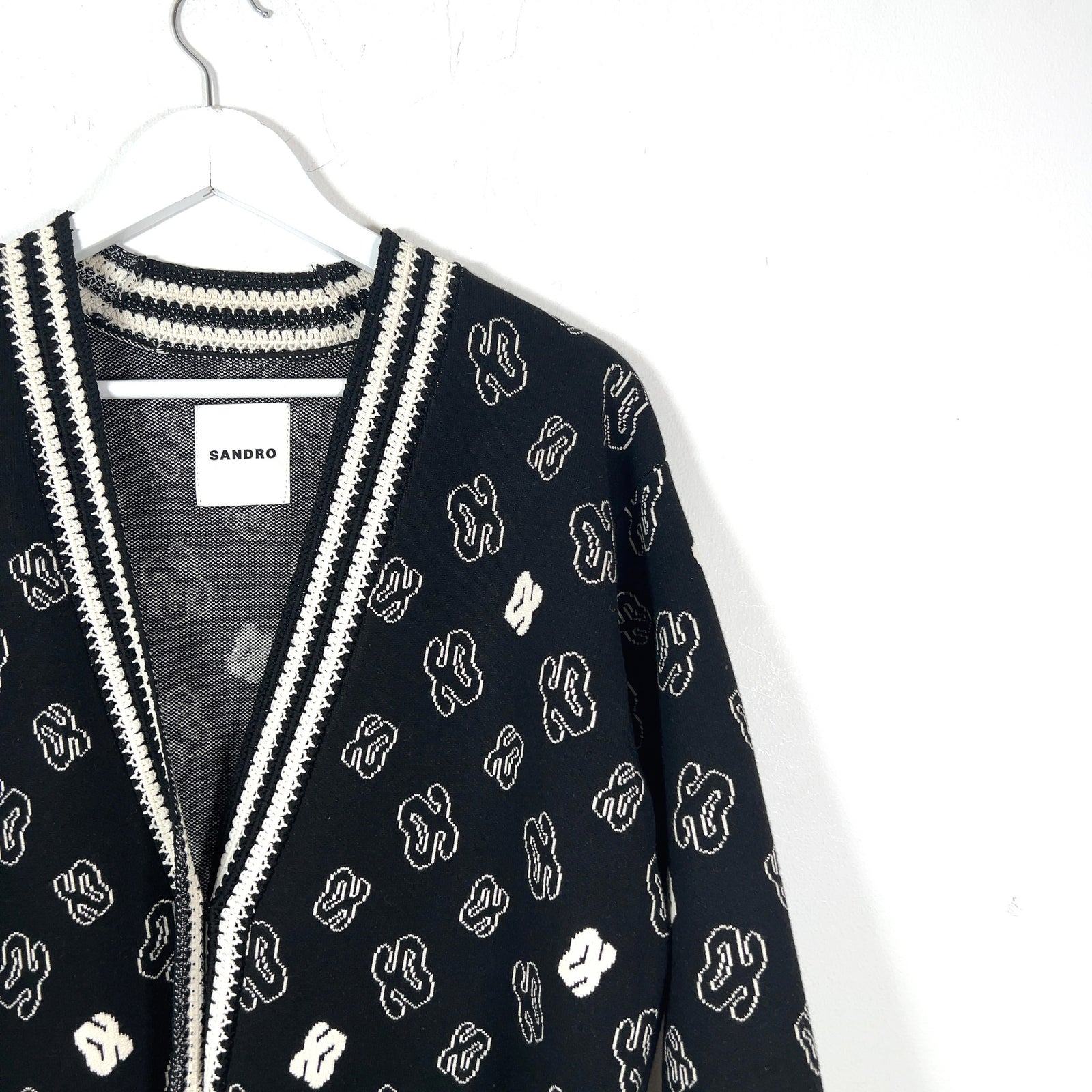 Sandro Jacquard Logo Sweater
