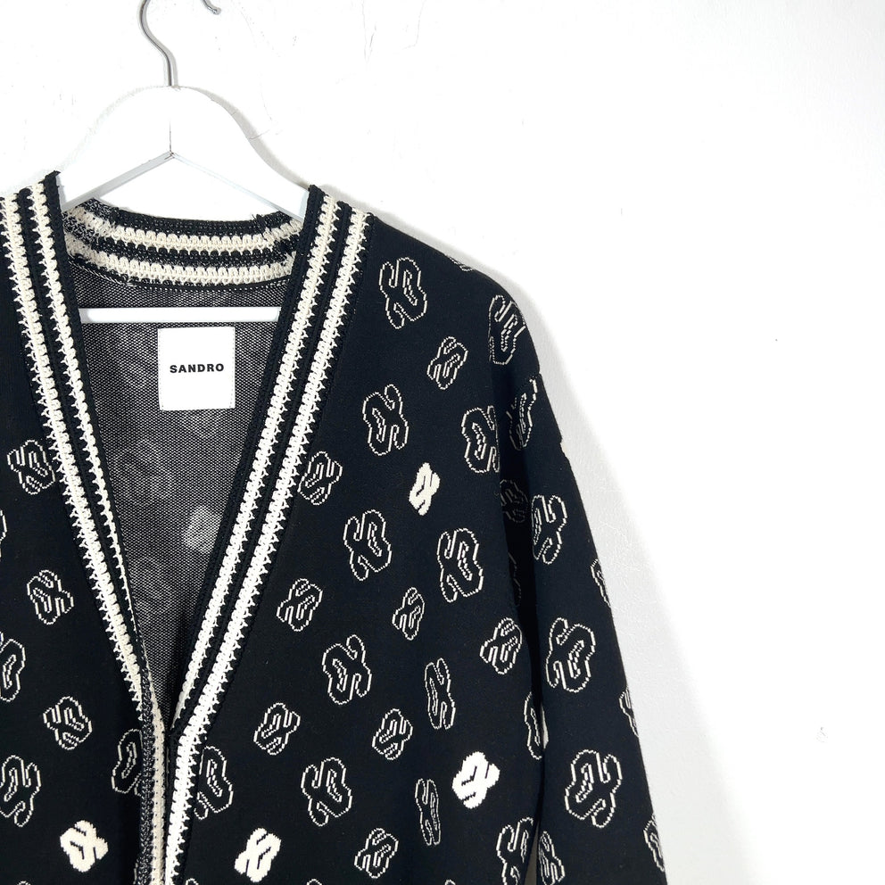Sandro Jacquard Logo Sweater
