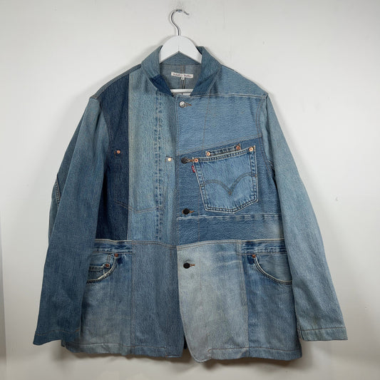 Needles Denim Patchwork Reconstructed Chore Jacket