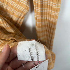 Prada Yellow Striped Cotton Cardigan